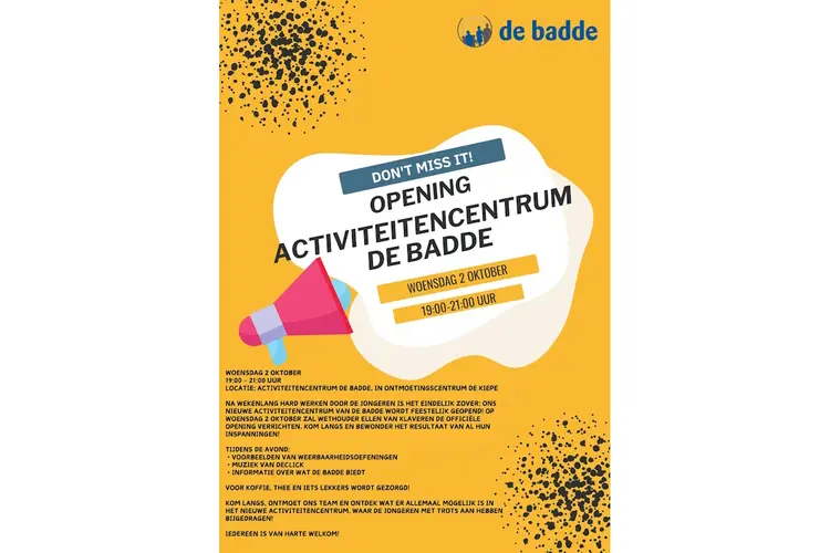 Opening Activiteitencentrum De Badde in Nieuwe Pekela