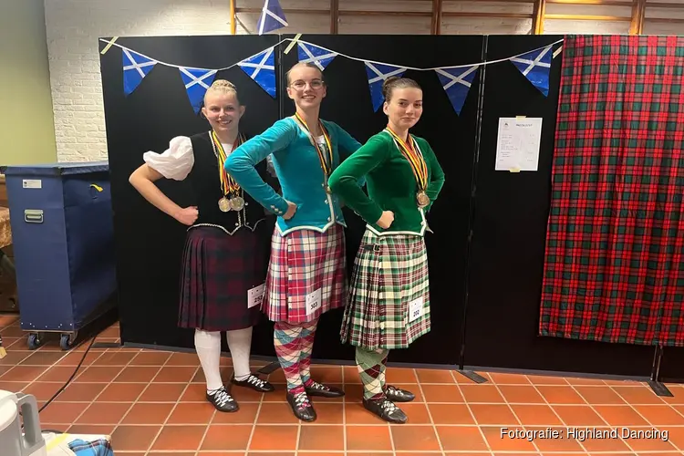 Belgisch edelmetaal voor Highland Dancers uit Zuidlaren